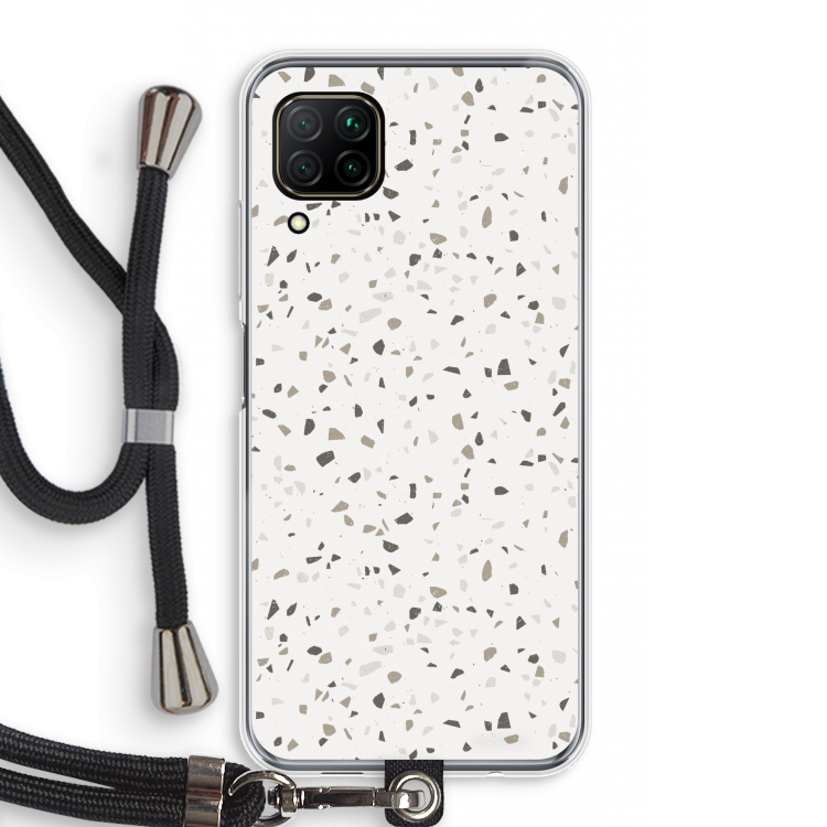 Terrazzo N°14: Huawei P40 Lite Transparant Hoesje met koord