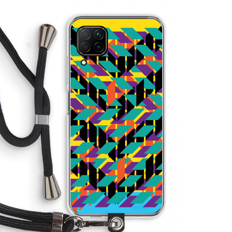 Skew Bee 1: Huawei P40 Lite Transparant Hoesje met koord