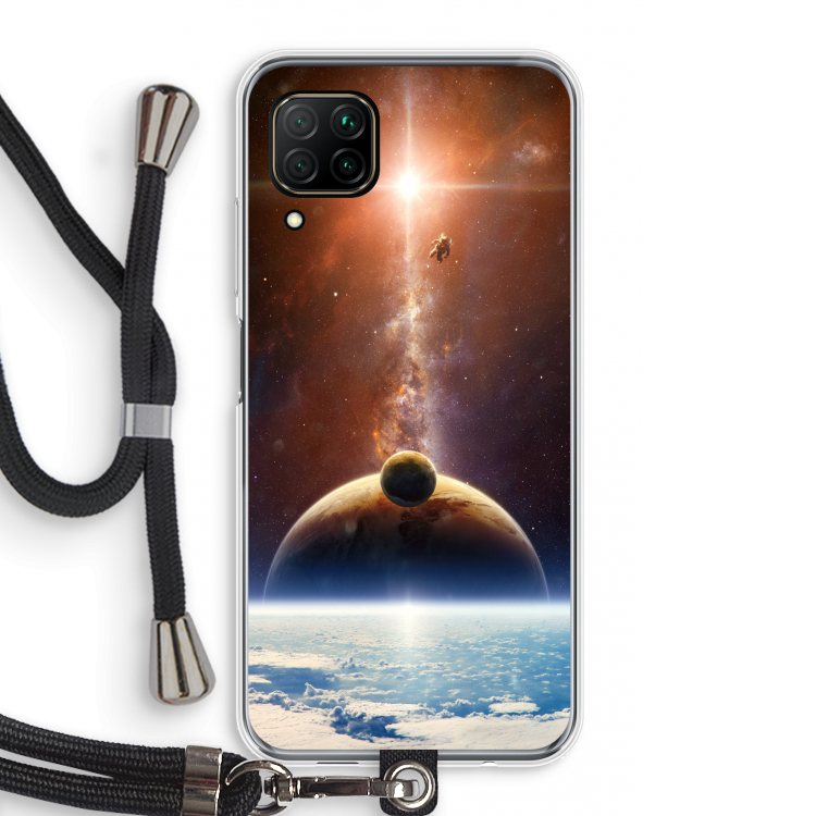 Omicron 2019: Huawei P40 Lite Transparant Hoesje met koord