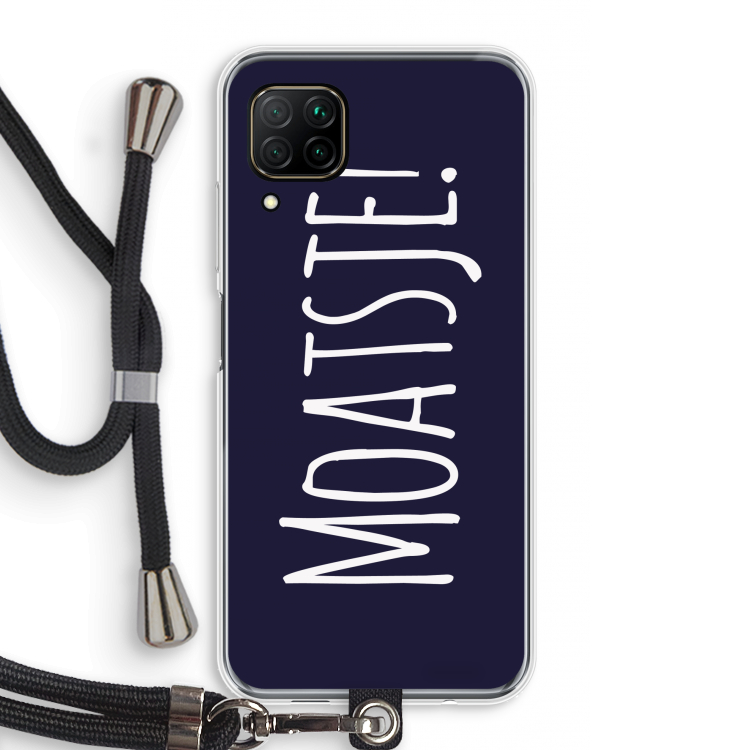 Moatsje!: Huawei P40 Lite Transparant Hoesje met koord