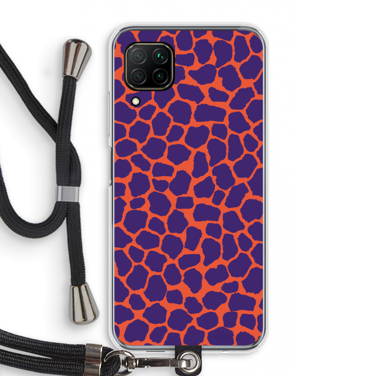 Purple Giraffe: Huawei P40 Lite Transparant Hoesje met koord