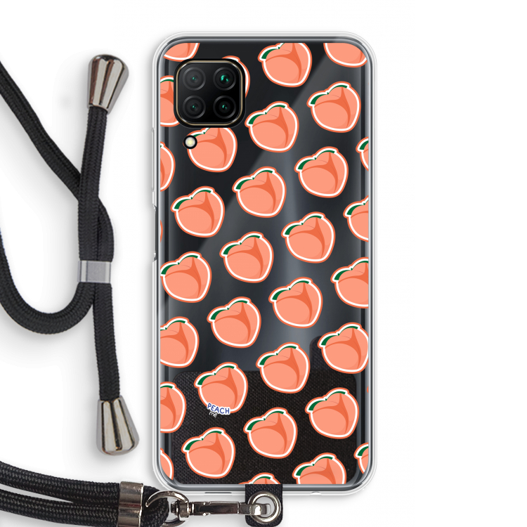 Just peachy: Huawei P40 Lite Transparant Hoesje met koord