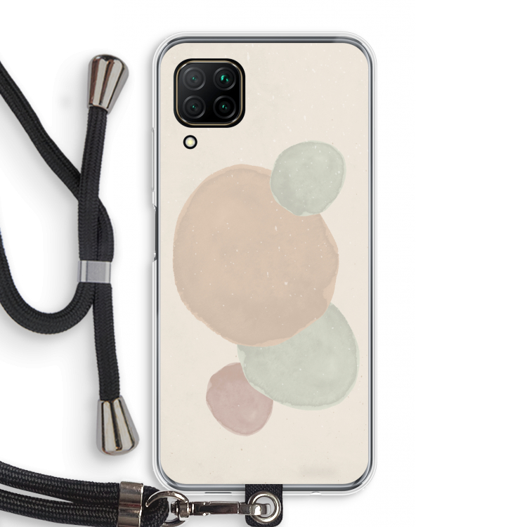 Geo #9: Huawei P40 Lite Transparant Hoesje met koord