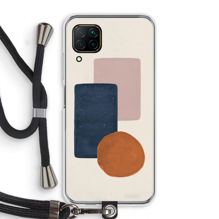 Geo #3: Huawei P40 Lite Transparant Hoesje met koord