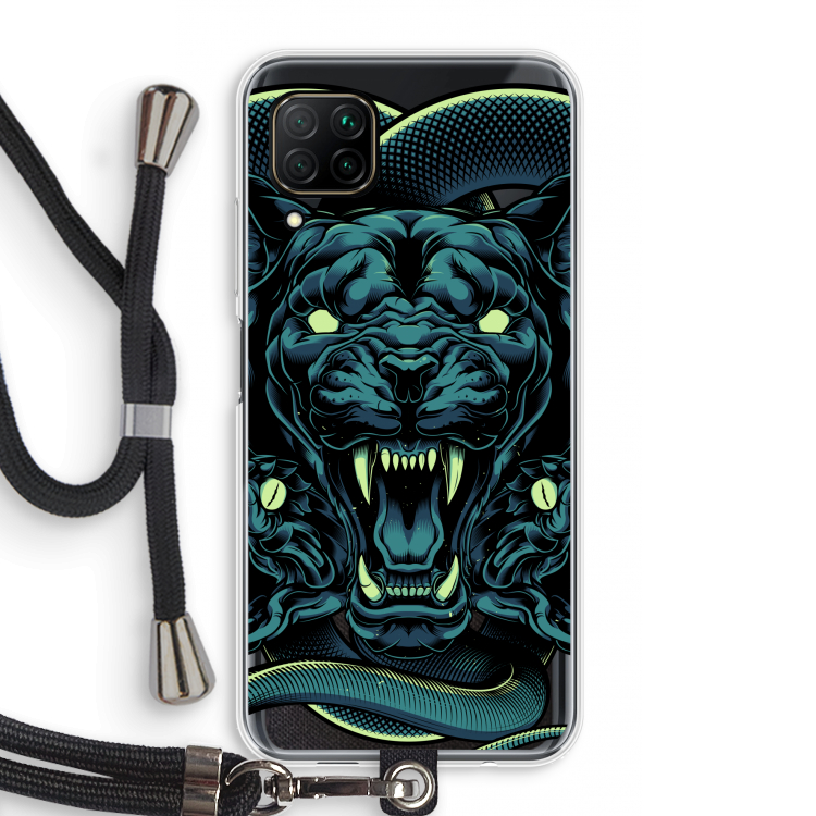 Cougar and Vipers: Huawei P40 Lite Transparant Hoesje met koord