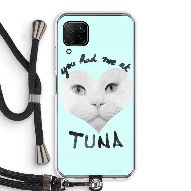 You had me at tuna: Huawei P40 Lite Transparant Hoesje met koord