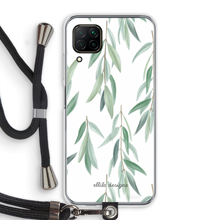 Branch up your life: Huawei P40 Lite Transparant Hoesje met koord
