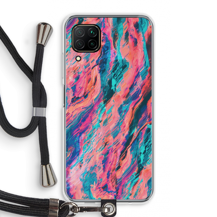 Electric Times: Huawei P40 Lite Transparant Hoesje met koord