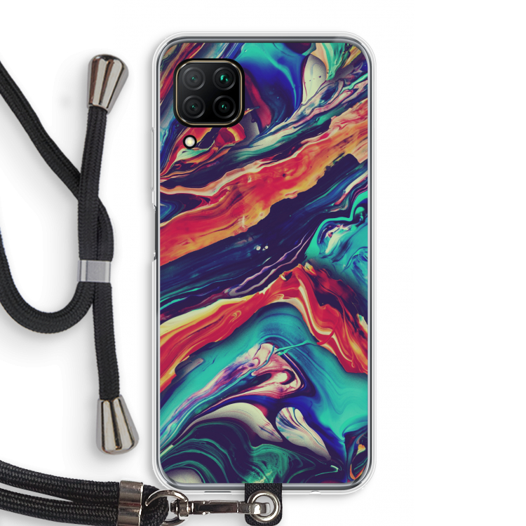 Chameleon Sun: Huawei P40 Lite Transparant Hoesje met koord
