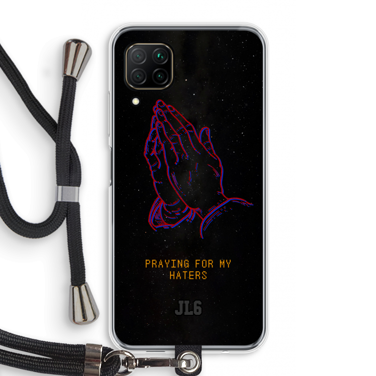 Praying For My Haters: Huawei P40 Lite Transparant Hoesje met koord