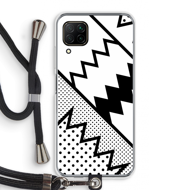 Pop Art #5: Huawei P40 Lite Transparant Hoesje met koord