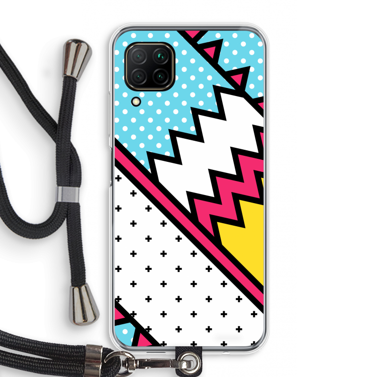 Pop Art #2: Huawei P40 Lite Transparant Hoesje met koord