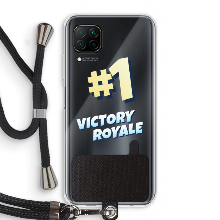 Victory Royale: Huawei P40 Lite Transparant Hoesje met koord