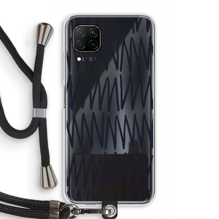 Marrakech Zigzag: Huawei P40 Lite Transparant Hoesje met koord