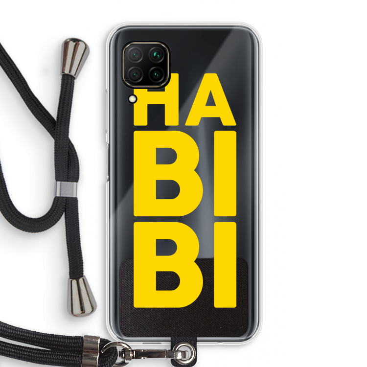 Habibi Majorelle : Huawei P40 Lite Transparant Hoesje met koord