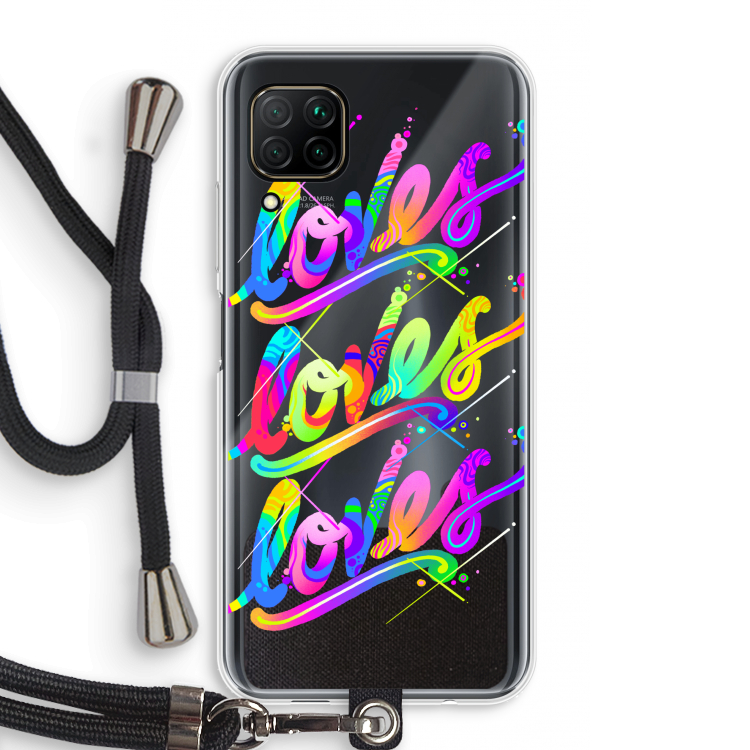 Loves: Huawei P40 Lite Transparant Hoesje met koord