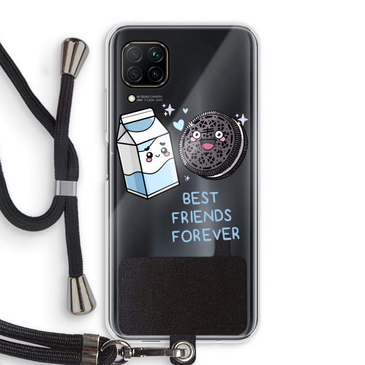 Best Friend Forever: Huawei P40 Lite Transparant Hoesje met koord