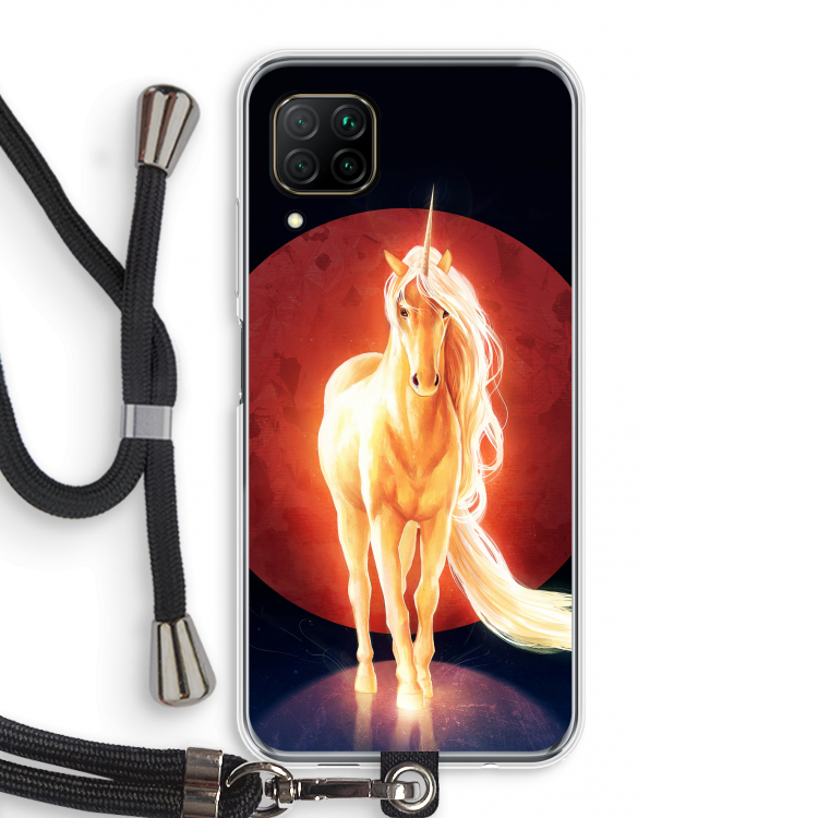 Last Unicorn: Huawei P40 Lite Transparant Hoesje met koord