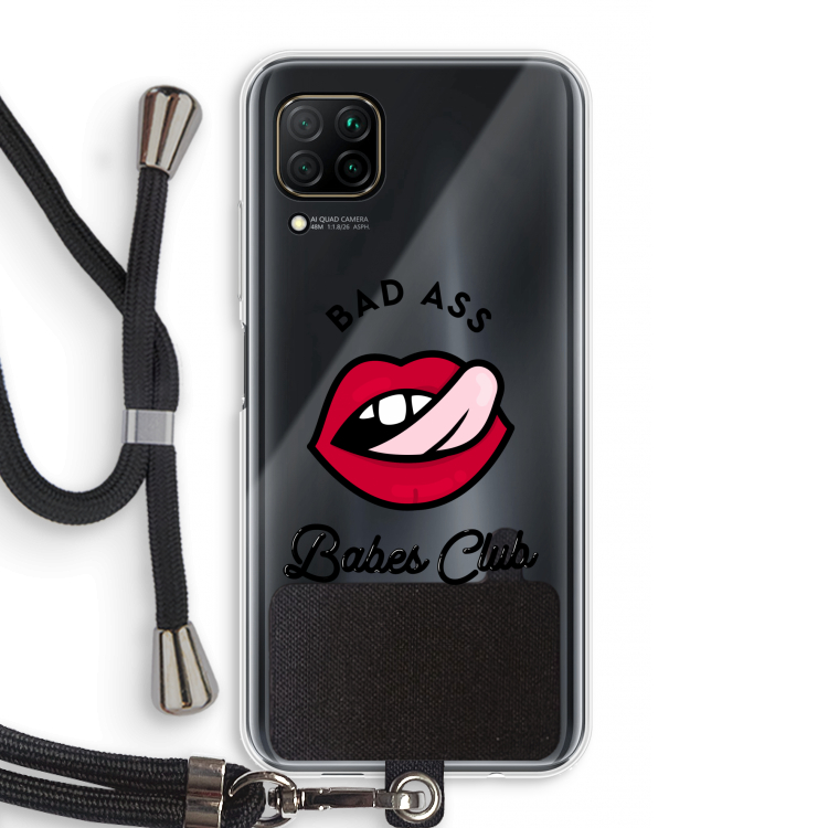 Badass Babes Club: Huawei P40 Lite Transparant Hoesje met koord