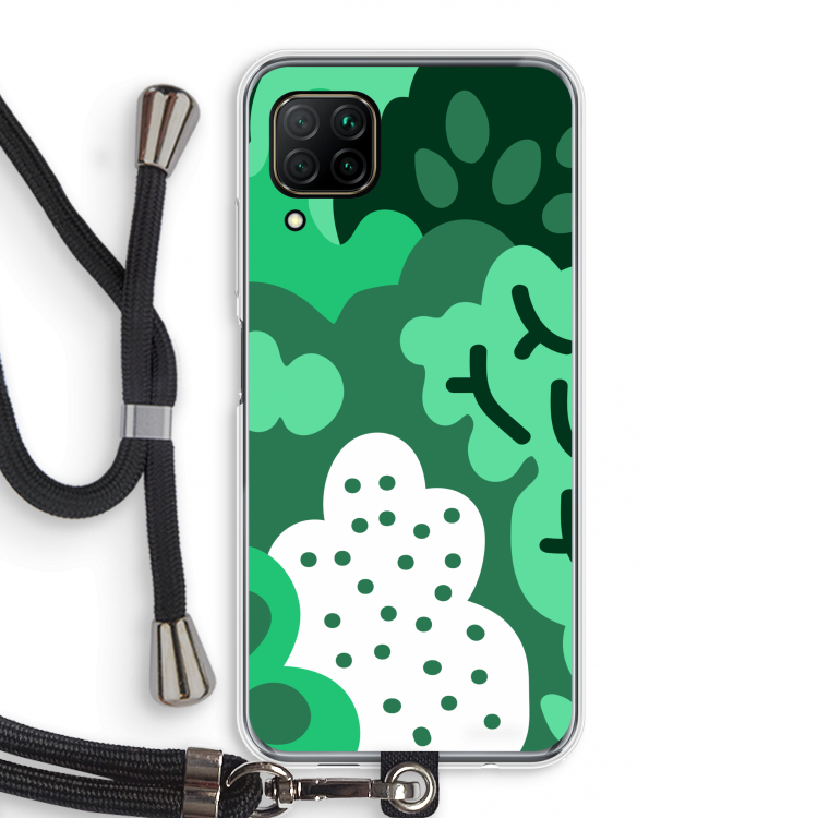 Bushes: Huawei P40 Lite Transparant Hoesje met koord