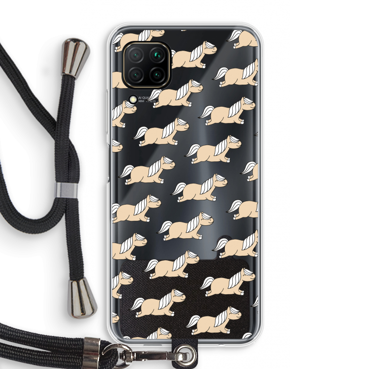 Ponys: Huawei P40 Lite Transparant Hoesje met koord