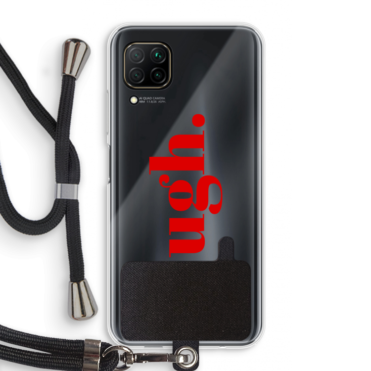 Ugh: Huawei P40 Lite Transparant Hoesje met koord