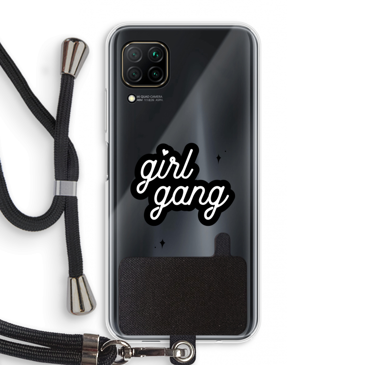Girl Gang: Huawei P40 Lite Transparant Hoesje met koord
