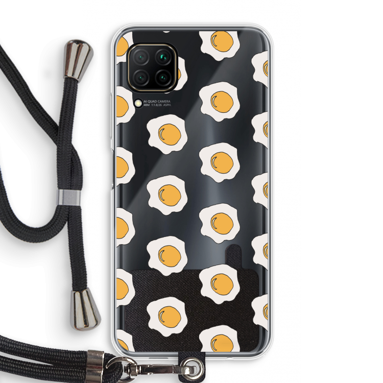 Bacon to my eggs #1: Huawei P40 Lite Transparant Hoesje met koord