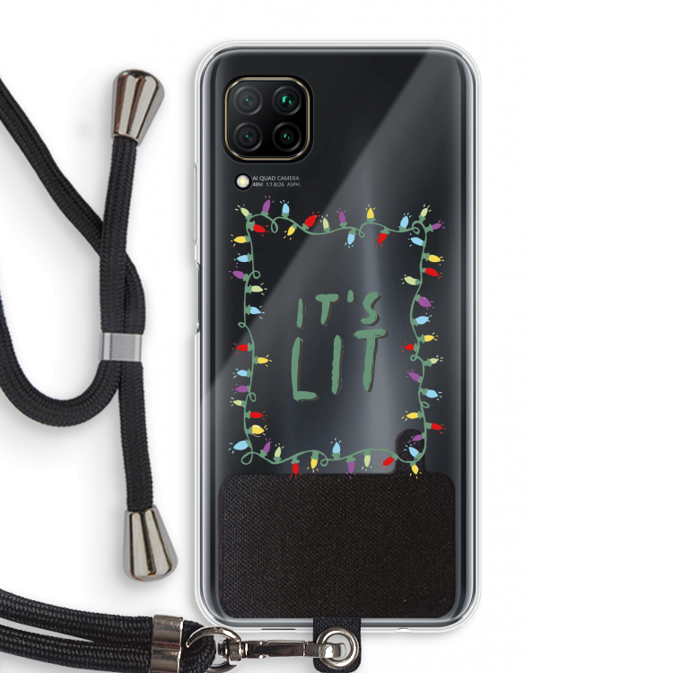 It's Lit: Huawei P40 Lite Transparant Hoesje met koord