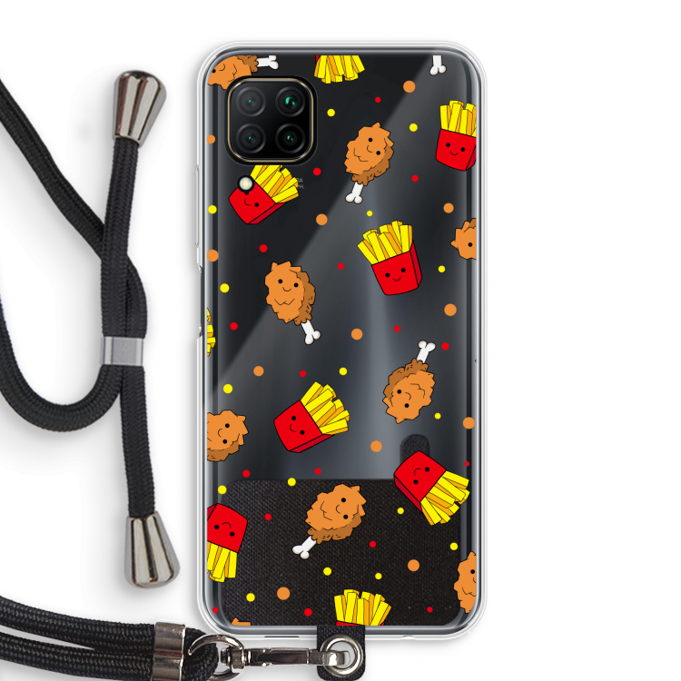 Chicken 'n Fries: Huawei P40 Lite Transparant Hoesje met koord