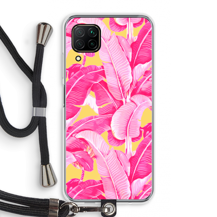 Pink Banana: Huawei P40 Lite Transparant Hoesje met koord