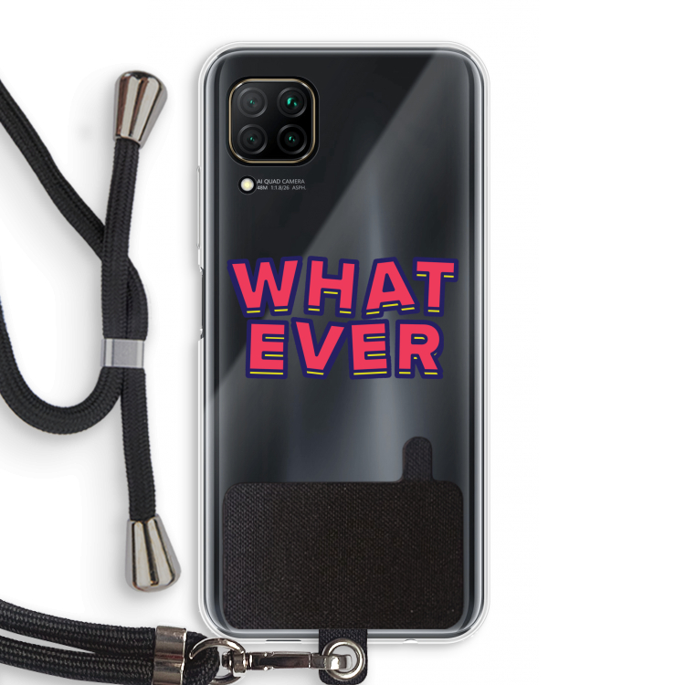 Whatever: Huawei P40 Lite Transparant Hoesje met koord