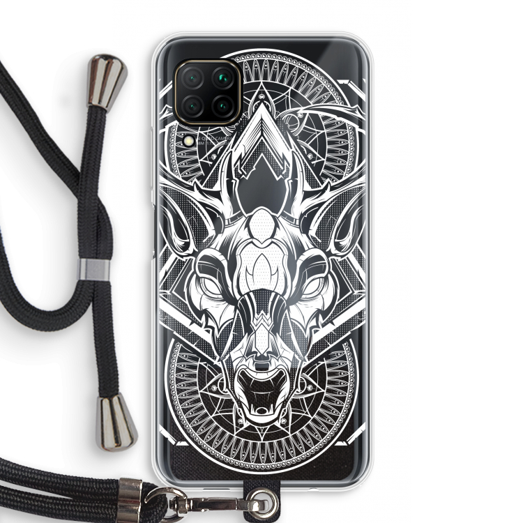 Oh Deer: Huawei P40 Lite Transparant Hoesje met koord