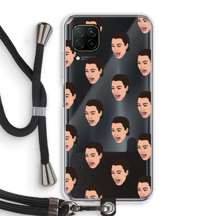 Ugly Cry Call: Huawei P40 Lite Transparant Hoesje met koord