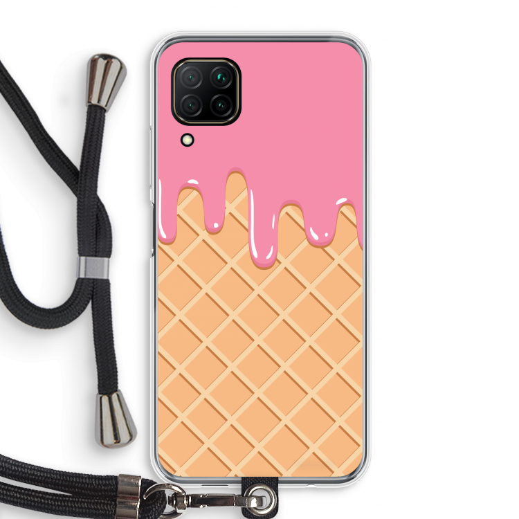 Ice cream: Huawei P40 Lite Transparant Hoesje met koord