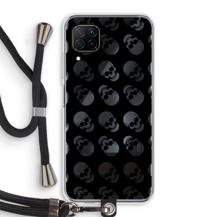 Musketon Skulls: Huawei P40 Lite Transparant Hoesje met koord