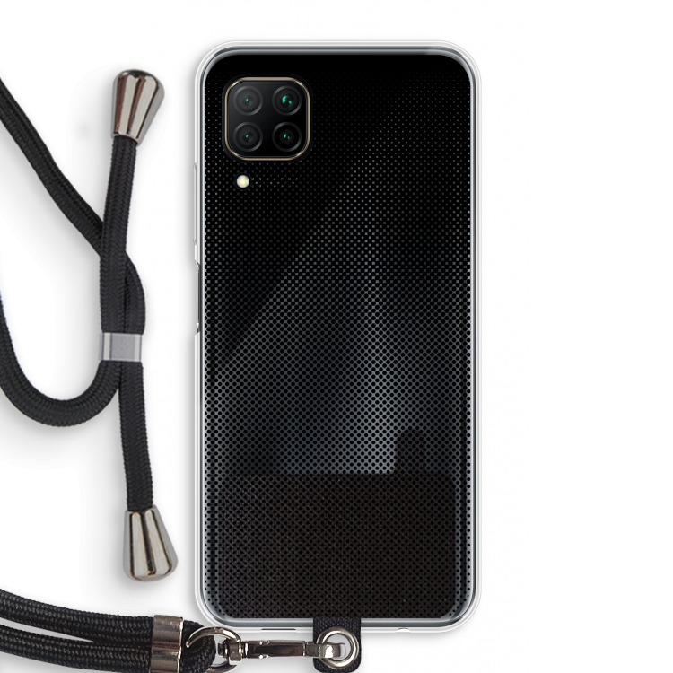 Musketon Halftone: Huawei P40 Lite Transparant Hoesje met koord