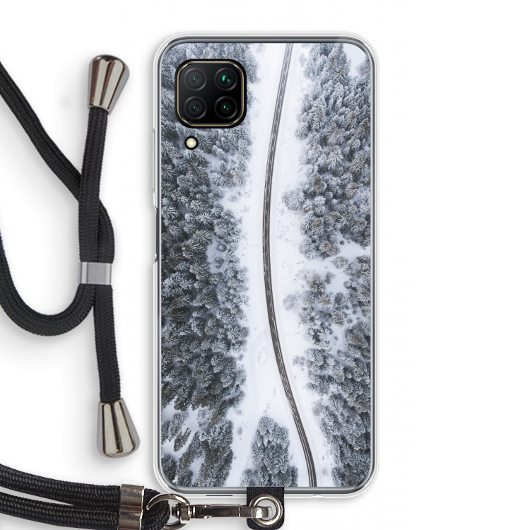 Snøfall: Huawei P40 Lite Transparant Hoesje met koord