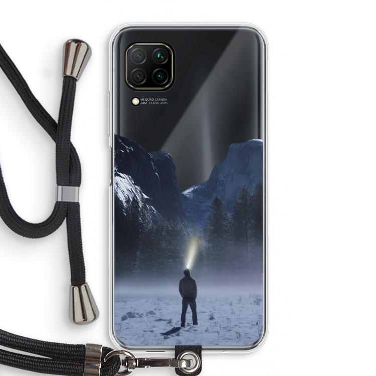 Wanderlust: Huawei P40 Lite Transparant Hoesje met koord