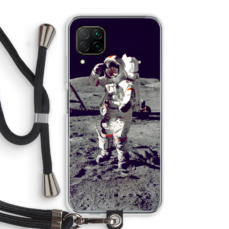 Spaceman: Huawei P40 Lite Transparant Hoesje met koord