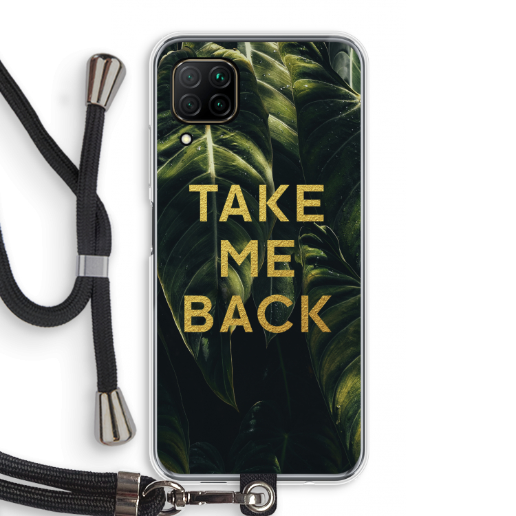 Take me back: Huawei P40 Lite Transparant Hoesje met koord