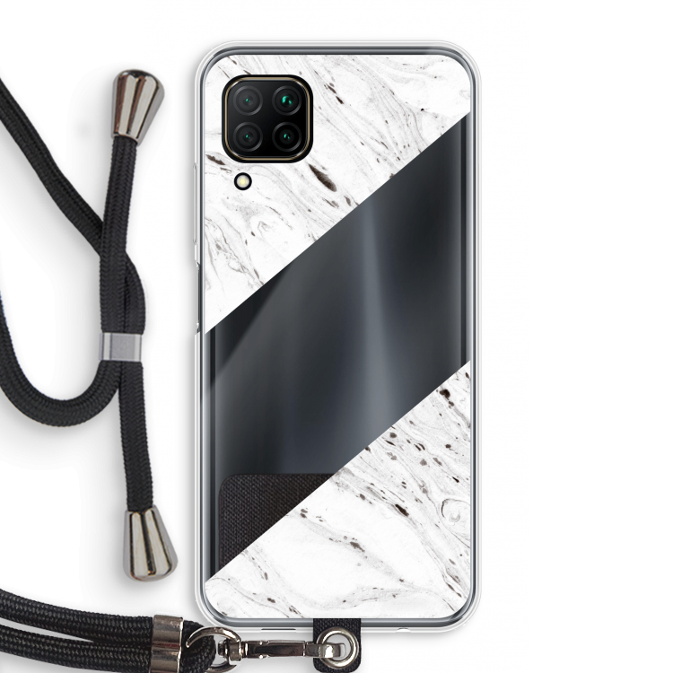Biggest stripe: Huawei P40 Lite Transparant Hoesje met koord