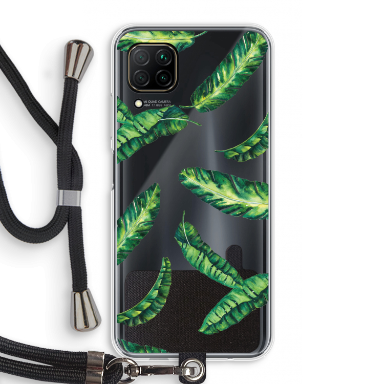 Lange bladeren: Huawei P40 Lite Transparant Hoesje met koord
