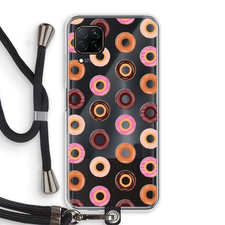 Donuts: Huawei P40 Lite Transparant Hoesje met koord