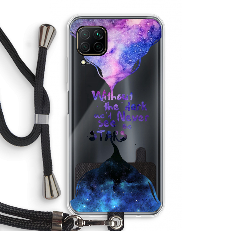 Stars quote: Huawei P40 Lite Transparant Hoesje met koord