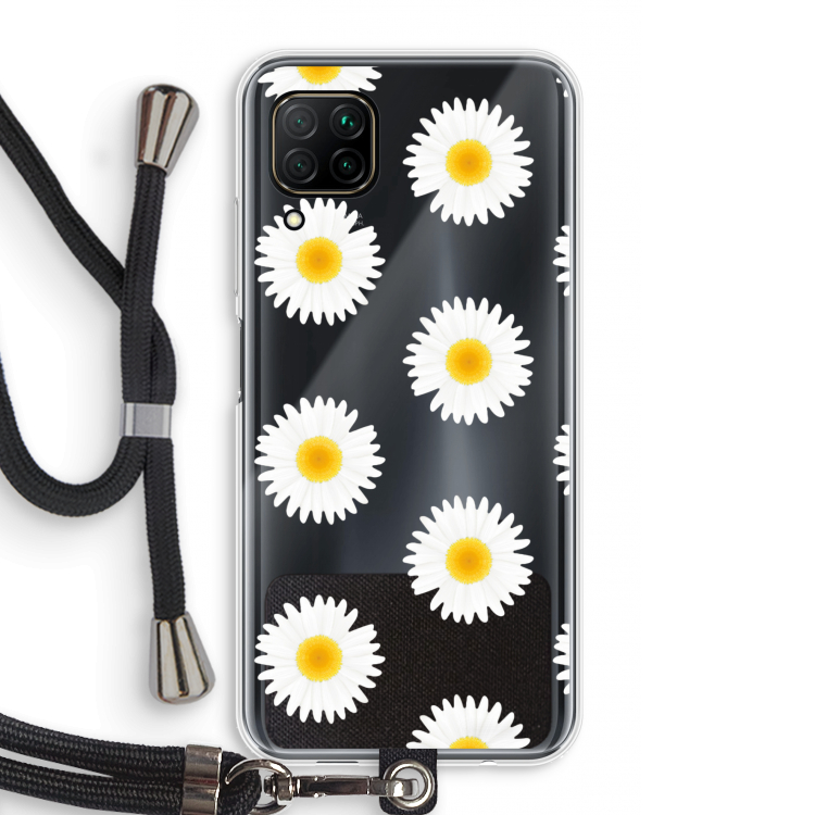 Margrietjes: Huawei P40 Lite Transparant Hoesje met koord