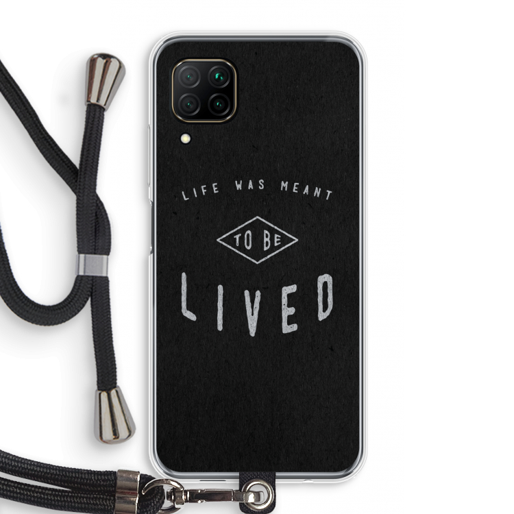 To be lived: Huawei P40 Lite Transparant Hoesje met koord