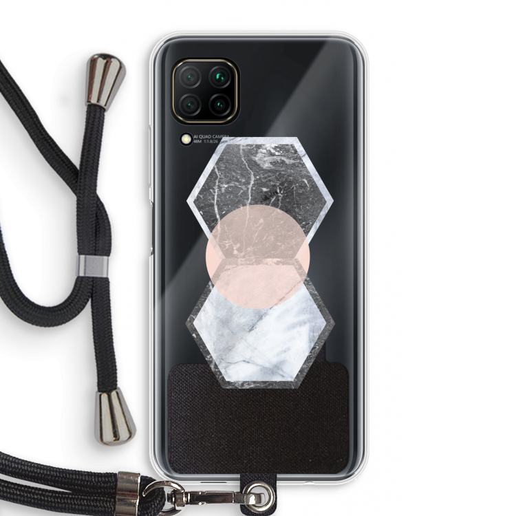 Creatieve toets: Huawei P40 Lite Transparant Hoesje met koord