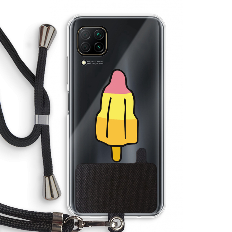Raketijsje: Huawei P40 Lite Transparant Hoesje met koord