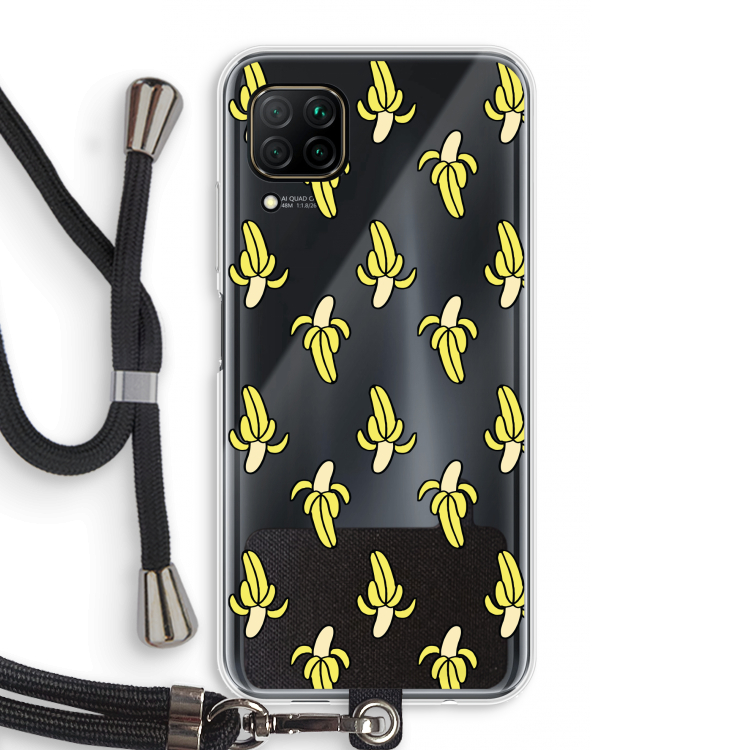 Bananas: Huawei P40 Lite Transparant Hoesje met koord